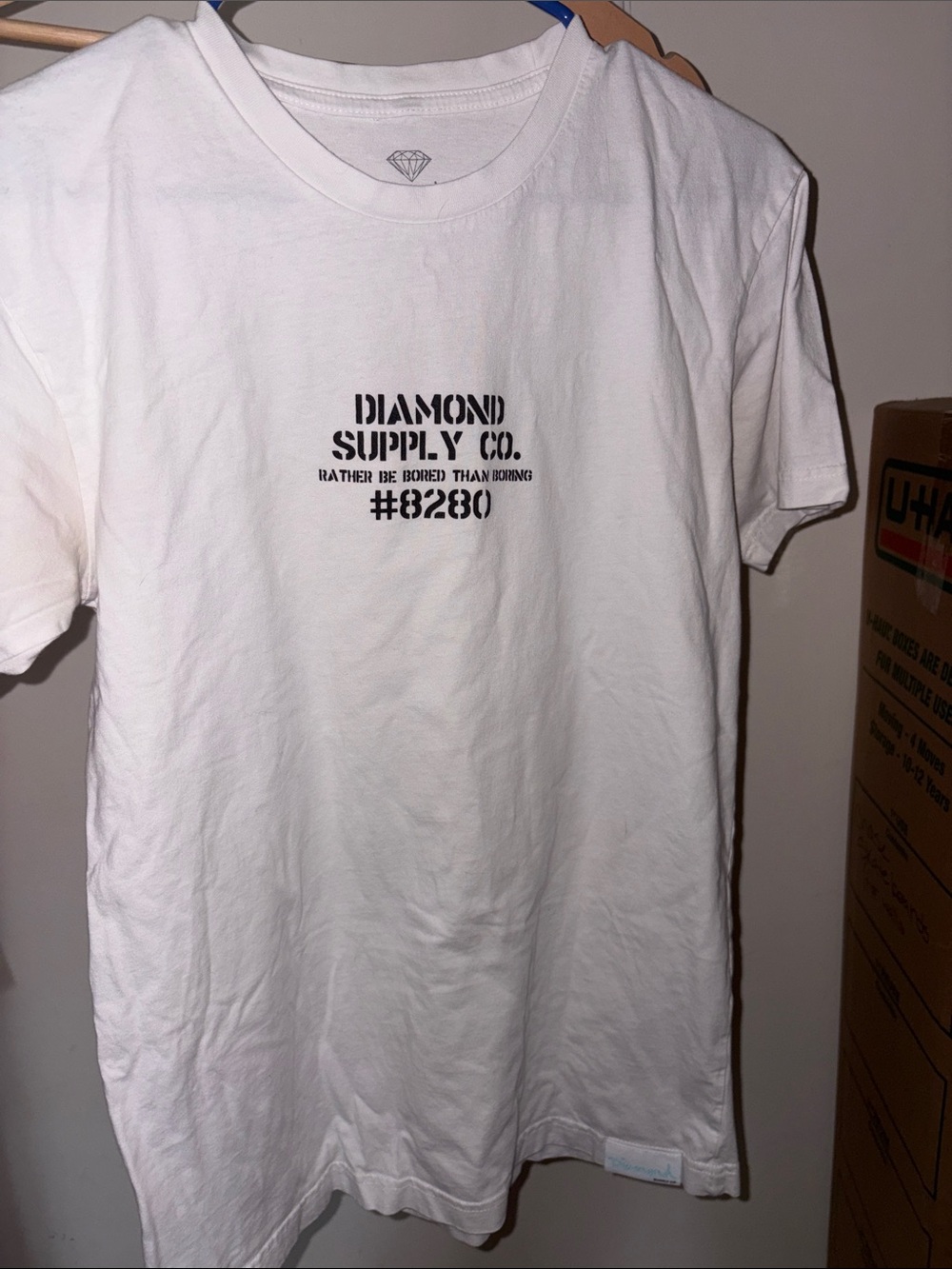 Diamond Supply Co. // Board Ape Yacht Club collab white shirt